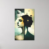 Zwei Welten Leinwanddruck (Vorderseite)