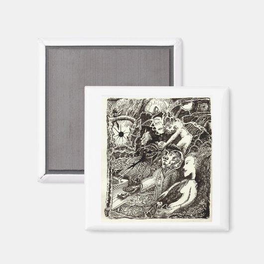 Zwei Welten Magnet (Vorderseite/Rückseite)