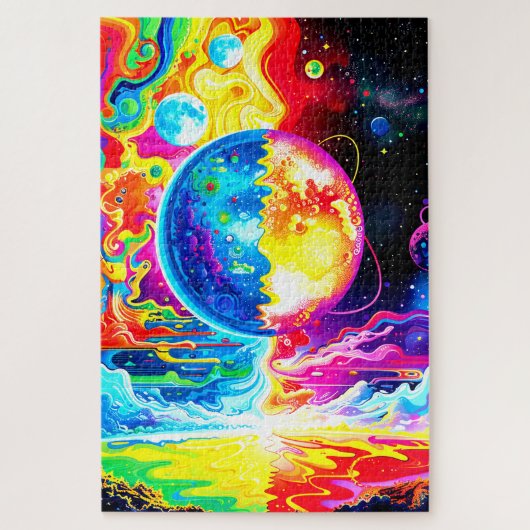 Zwei Welten Puzzle (Vertikal)
