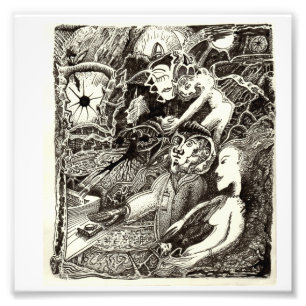 Zwei Welten, von Brian Benson Foto Print