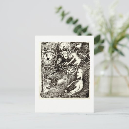 Zwei Welten, von Brian Benson. Postkarte (Stehend Vorderseite)