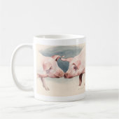 Zwei wenig Piggies 2012 Kaffeetasse (Links)