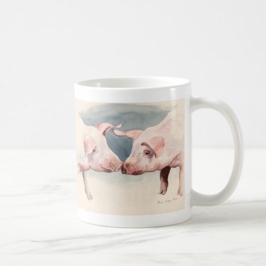 Zwei wenig Piggies 2012 Kaffeetasse (Rechts)