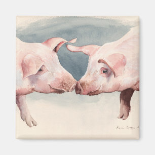 Zwei wenig Piggies 2012 Magnet