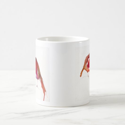 Zwei wenige Tinten-Vögel 2014 Kaffeetasse (Mittel)