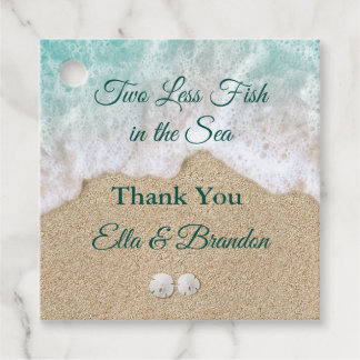 Zwei weniger Fische im Meer Danke Geschenkanhänger