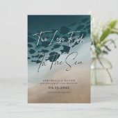 Zwei weniger Fische im Meer | Foto Verlobung Ankündigung (Stehend Vorderseite)