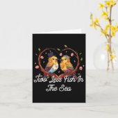 Zwei weniger Fische im Meer Hochzeit Pun Bride und Karte (Gelbe Blume)