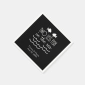 Zwei weniger Fische im Meer Hochzeit Serviette (Ecke)