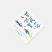 Zwei weniger Fische im Meer Hochzeiten von Napkins Serviette (Ecke)