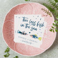 Zwei weniger Fische im Meer Hochzeiten von Napkins