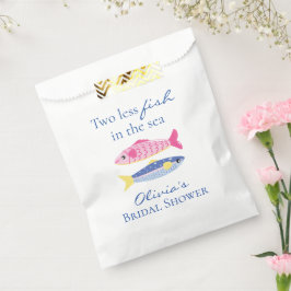 Zwei weniger Fische im Meer Küsten-Bridal-Shower Geschenktütchen