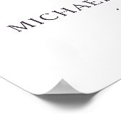 Zwei weniger Fische im Meer Poster (Ecke)