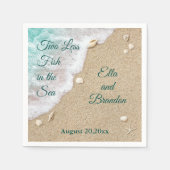 Zwei weniger Fische im Meer Serviette (Vorderseite)