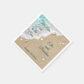 Zwei weniger Fische im Meer Serviette (Ecke)