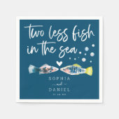 Zwei weniger Fische im Meer Serviette (Vorderseite)