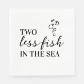 Zwei weniger Fische im Meer Serviette (Vorderseite)