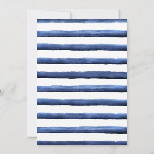 Zwei weniger Fische im nautischen Brautparty Einladung (Rückseite)