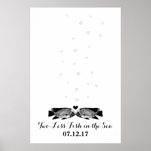 Zwei weniger Fische im Sea Thumbprint Gästebuch (Vorne)