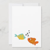 Zwei weniger Fische in der Dusche von Paaren im Me Einladung (Rückseite)