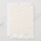 Zwei weniger Fische in der Meerdusche Einladung (Rückseite)