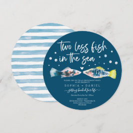 Zwei weniger Fische in der Sea Engagement Party Einladung