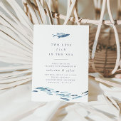 Zwei weniger Fische in der Sea Engagement Party Einladung