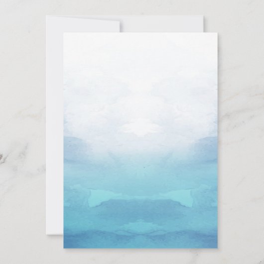 Zwei weniger Fische in der See Sommer Einladung Ho (Rückseite)