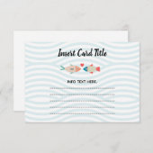 Zwei weniger Fische in der Seetransportkarte 2 Begleitkarte (Vorne/Hinten)