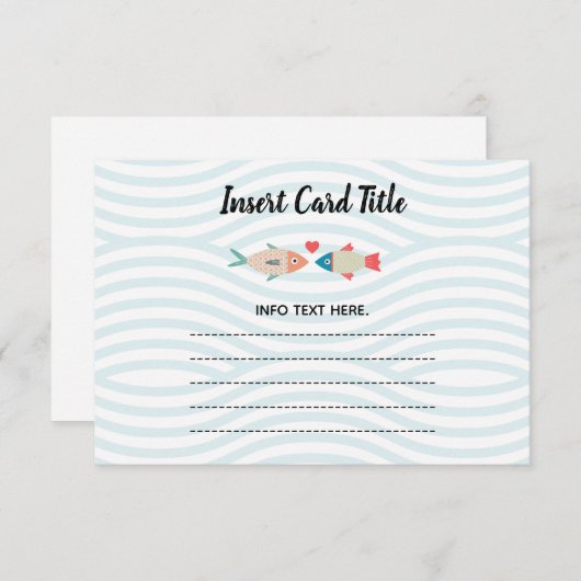 Zwei weniger Fische in der Seetransportkarte 2 Begleitkarte (Vorne/Hinten)