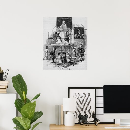 Zwei Werbespots zu Imitaten, der Konjurer Poster (Heimbüro)