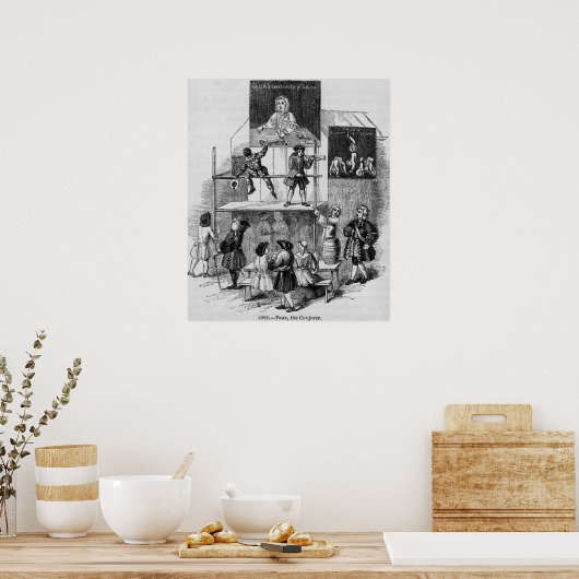 Zwei Werbespots zu Imitaten, der Konjurer Poster (Küche)