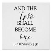 "Zwei werden eins" Hintergrund der Hochzeitsband Poster (Vorderseite)