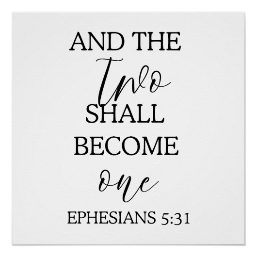 "Zwei werden eins" Hintergrund der Hochzeitsband Poster (Vorderseite)