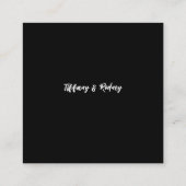 Zwei werden schwarz begleitkarte (Rückseite)