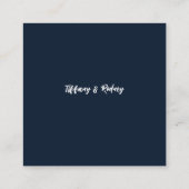 Zwei werden zu einem Navy Blue Begleitkarte (Rückseite)