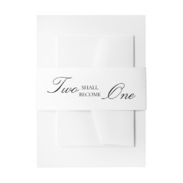 Zwei werden zu einer Bibelverse-Hochzeit Einladungsbanderole