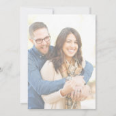 Zwei werden zu einer Christlichen blumigen Hochzei Save The Date (Rückseite)