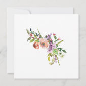 Zwei werden zu einer eleganten Rose Christlicher H Einladung (Rückseite)