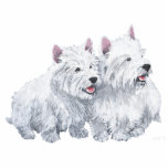 Zwei West Highland White Terriers Freistehende Fotoskulptur<br><div class="desc">Erstellt aus meinem Original-Kunstwerk,  hier ist ein Westie Design sicher,  eine Nische unter Ihren Sammlerstücken zu finden! Kaufen Sie Kleidung,  Grußkarten,  Haushalts- und Geschenkartikel mit diesem Westie-Design für sich selbst,  oder für diesen besonderen Westie liebt jemand in Ihrem Leben!</div>