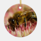 Zwei Western Honey Bees Keramikornament (Vorne)