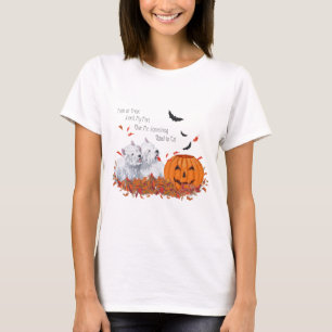 Zwei Westies an Halloween T-Shirt