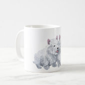 Zwei Westies Kaffeetasse (Vorderseite Links)