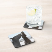 zwei wiehernde Pferde Getränkeuntersetzer (Rechte Seite)