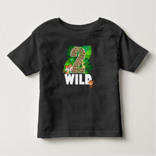 Zwei Wild-2. Geburtstag-Geschenk Kleinkind-T - Shi Kleinkind T-shirt