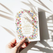 ZWEI WILD Helle Wildblume Garden 2. Geburtstag Einladung