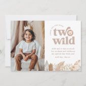 Zwei Wild Landscape Foto Danke Karte (Vorderseite)