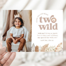 Zwei Wild Landscape Foto Danke Karte