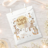 Zwei wild lebende Safari-Tiere - Kindergeburtstag Geschenktütchen (Ausgeschnitten)