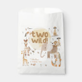 Zwei wild lebende Safari-Tiere - Kindergeburtstag Geschenktütchen (Vorderseite)